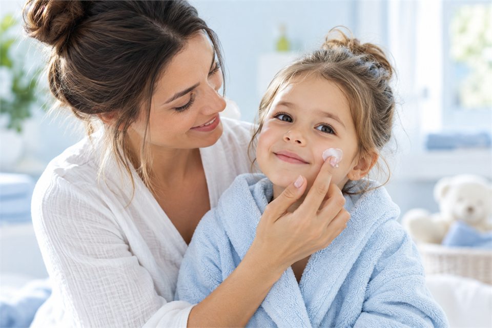 Gentle skincare for children and sensitive skin